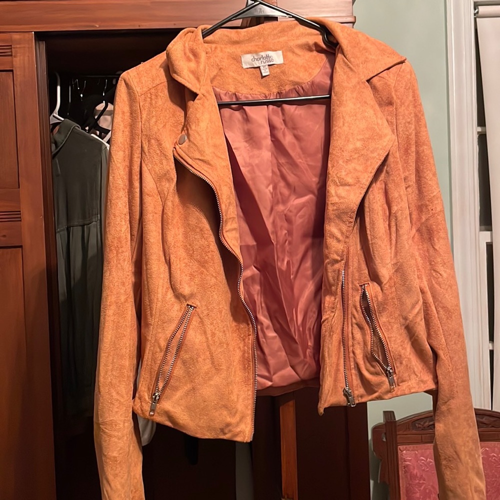 Tan/brown suede like Charlotte Russe jacket